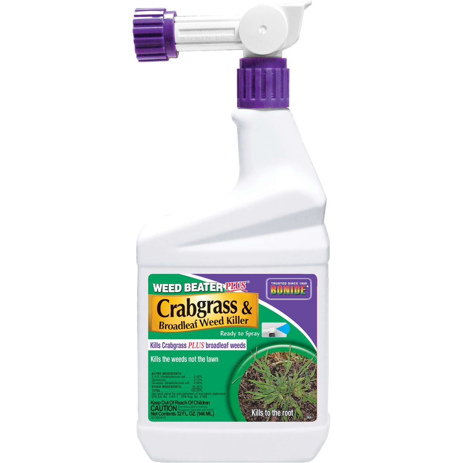 Bonide Weed Beater Plus Weed and Crabgrass Killer RTS HoseEnd Concentrate 32 oz Ace Hardware