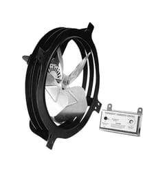 Air Vent 18.3 in. H X 18.3 in. W X 7.5 in. L X 15 in. D Plastic/Steel Gable Mount Power Fan