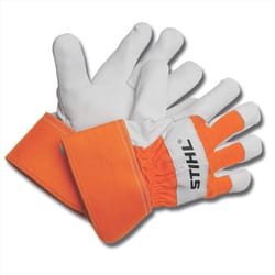 STIHL Heavy Duty Work Gloves Gray/Orange M 1 pair
