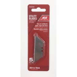 ACE Carbon Steel Heavy Duty Replacement Blade 5 pk