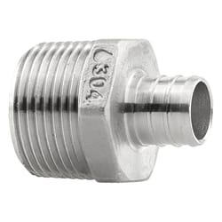 Boshart Industries 3/4 in. PEX X 1 in. D MPT Stainless Steel Adapter