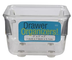 iDesign Linus Cabinet Organizer with Drawer - Clear - 12 x 3 x 3-1/2 H - Each