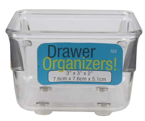 iDesign Bathroom Medicine Drawer Organizer Storage Caddy, 12 x 3 x 2.5,  Clear