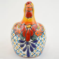 Avera Products Talavera 10 in. H X 12 in. W Ceramic Hen Planter Multicolored