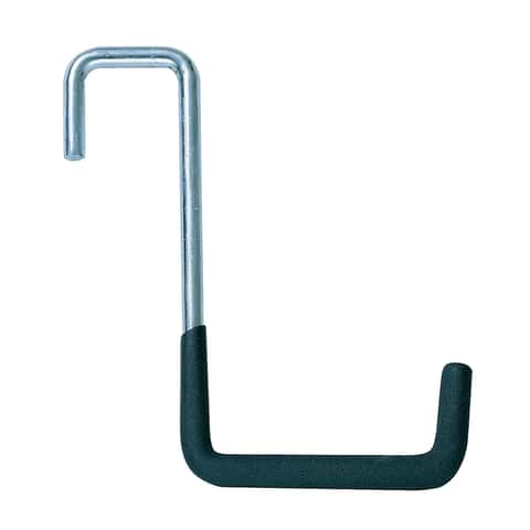 Crawford 7 in. L Vinyl Coated Black Steel Large Ladder Hook 50 lb. cap. 1 pk Crawford 7 in. L Vinyl Coated Black Steel Large Ladder Hook 50 lb. cap. 1 pk