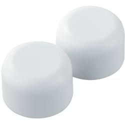 PlumbCraft Toilet Bolt Caps White Plastic