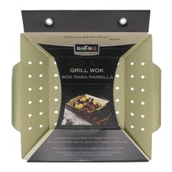 Mr. Bar-B-Q Steel Grill Wok 12 in. L X 12 in. W 1 pk