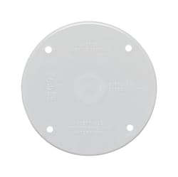 Sigma Electric Round Plastic 4.29 in. H X 4.29 in. W Flat Box Cover