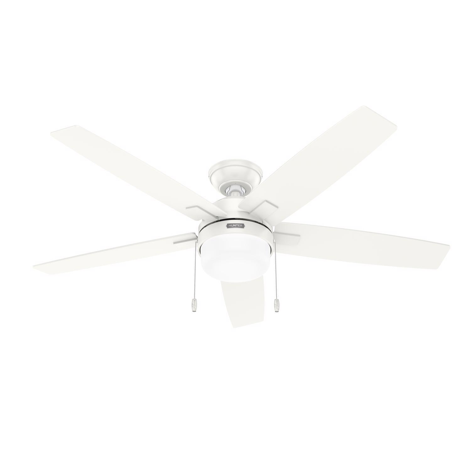 Hunter Anisten 52 in. White LED Indoor Ceiling Fan Uae Electronic uaeelectronic.com