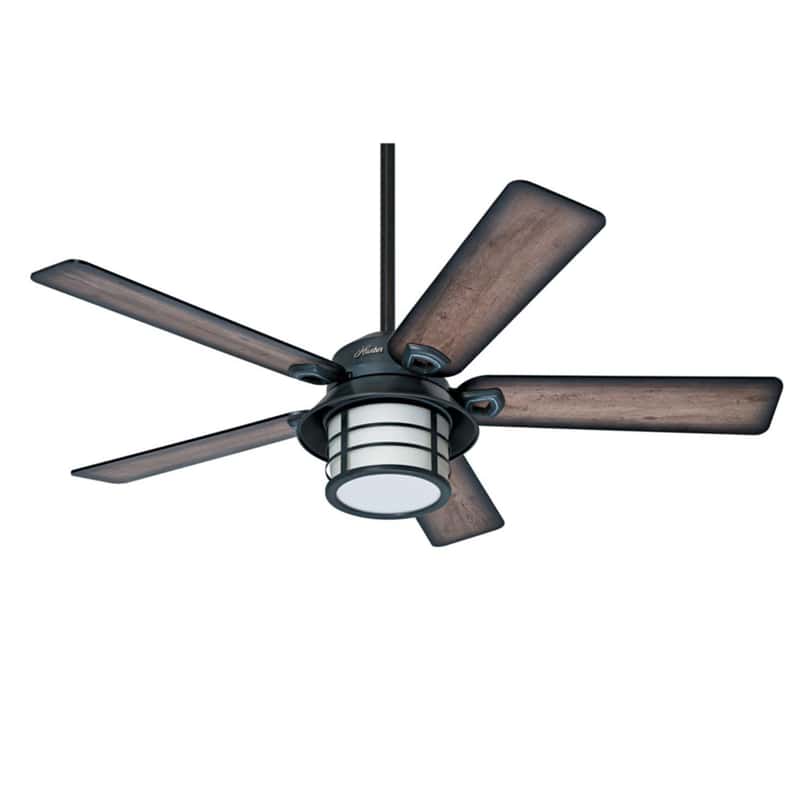 Hunter Key Biscayne 54 in. Weathered Zinc CFL Outdoor Ceiling Fan Ace