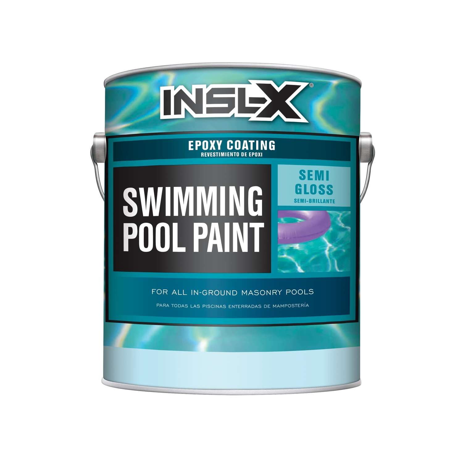 Inslx Indoor and Outdoor SemiGloss White Epoxy Swimming Pool Paint 1