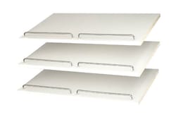 Easy Track 5/8 in. H X 24 in. W X 14 in. L Chrome Shoe Shelves