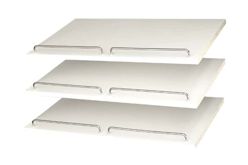 Easy Track 5/8 in. H X 24 in. W X 14 in. L Chrome Shoe Shelves Ace