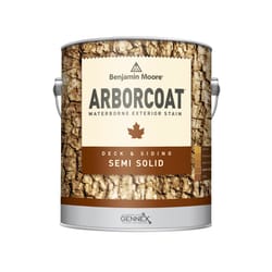 Benjamin Moore Arborcoat Semi-Solid Flat White Base Acrylic Latex Waterborne Stain 1 gal