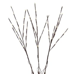 Holiday Bright Lights LED Twig Light Set Warm White 32 in. 60 lights