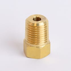 ATC 1/4 in. Flare X 1/4 in. D MPT Brass Inverted Flare Adapter