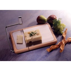 Prodyne 9.5 in. L X 6 in. W X 0.88 in. Wood Cheese Board with Slicer