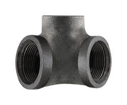 Pipe Decor 3/8 in. FIP X 3/8 in. D FIP 3/8 in. D FIP Black Malleable Iron Pipe Decor Tee