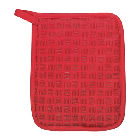 MU Kitchen Silicone Potholder, Set of 2, Fire