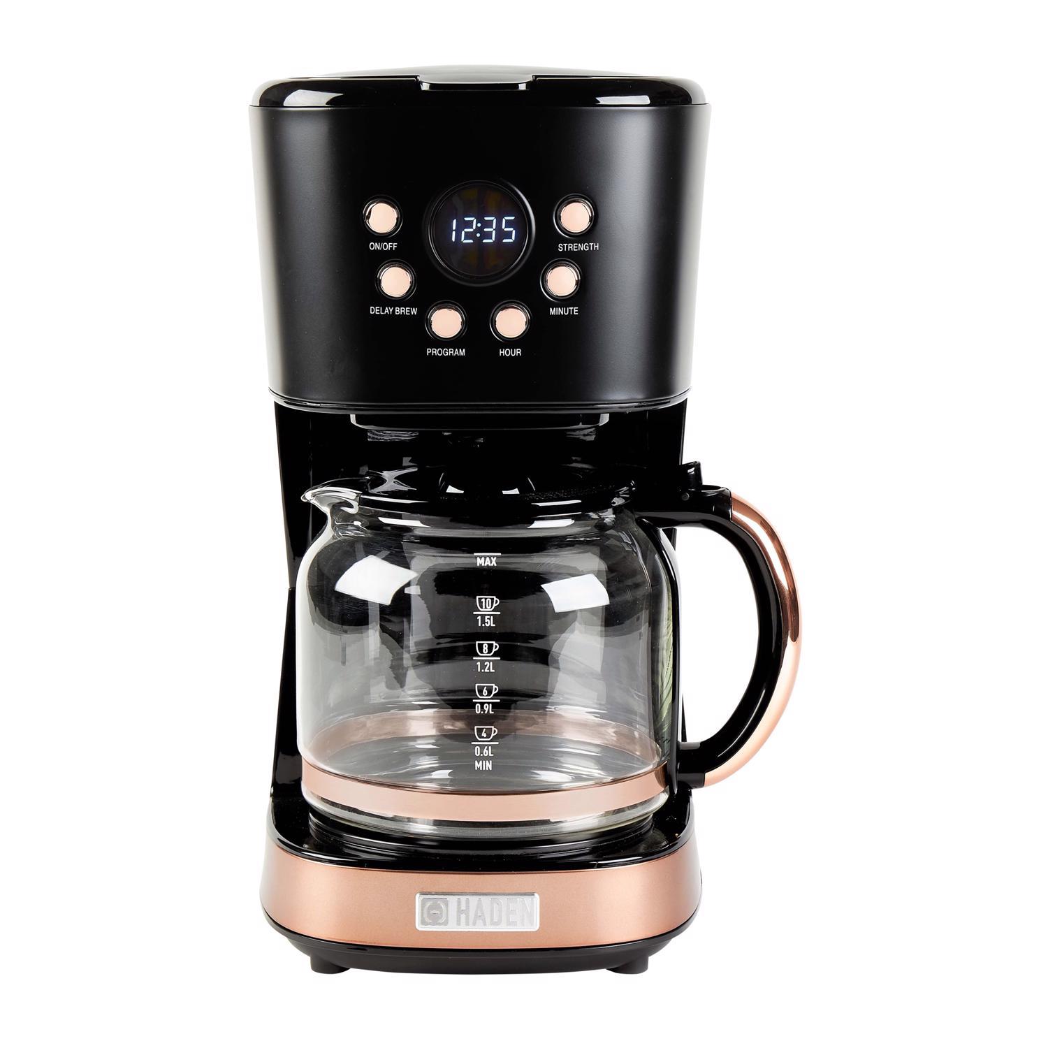 Haden 12 cups Black/Copper Coffee Maker Sansujyuku sansujyuku.com