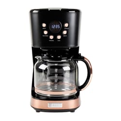 Haden 12 cups Black/Copper Coffee Maker