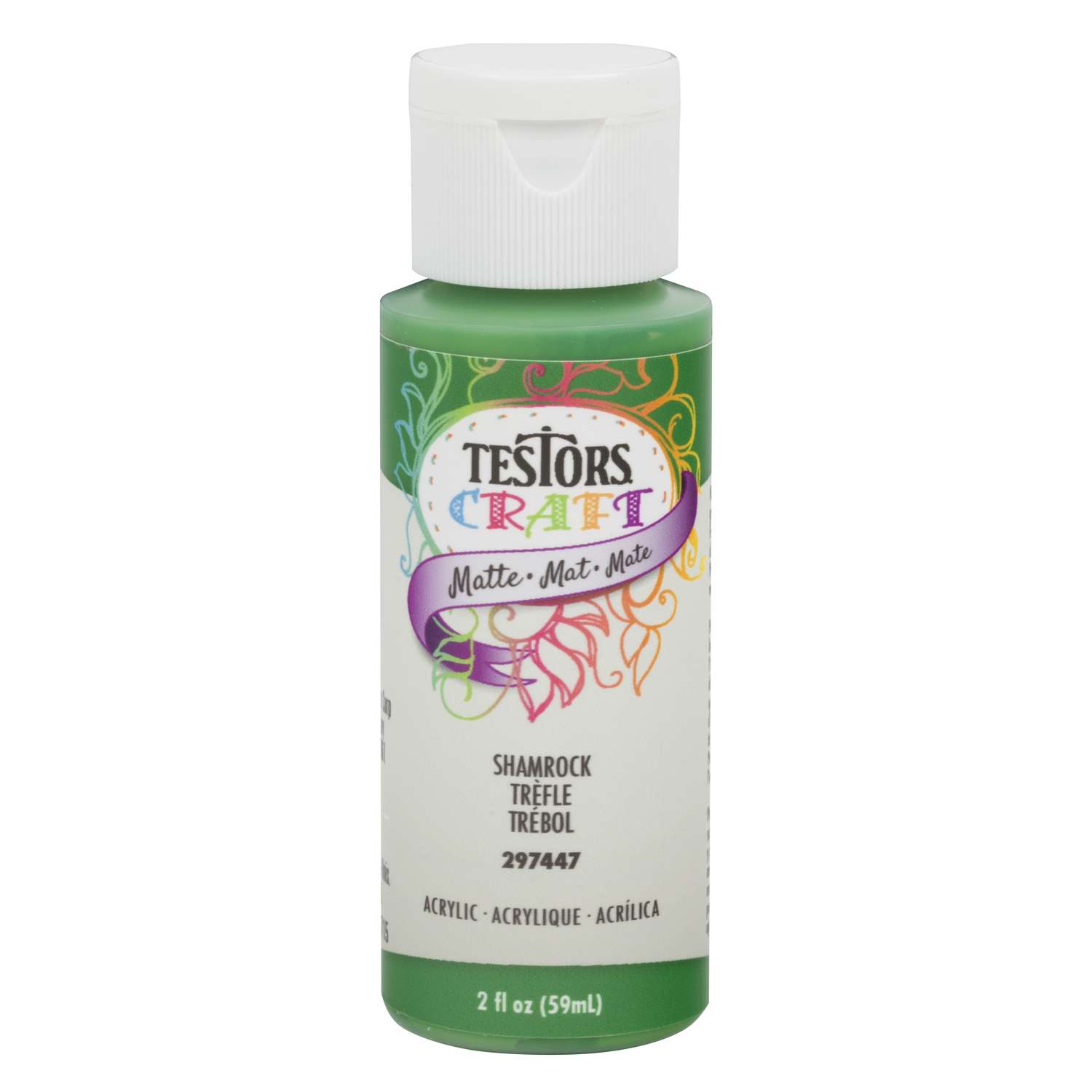 RustOleum Testors Craft Matte Shamrock WaterBased Paint Interior 2 oz