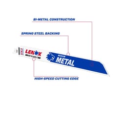 Lenox Lazer 12 in. Bi-Metal Straight Reciprocating Saw Blade 18 TPI 5 pk