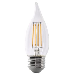 Feit Enhance CA10 (Flame Tip) E26 (Medium) LED Bulb Soft White 40 Watt Equivalence 2 pk
