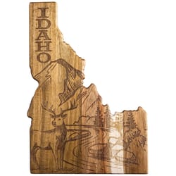 Totally Bamboo Rock and Branch 10.5 in. L X 15 in. W X 0.63 in. Acacia Wood Idaho State Serving & Cu