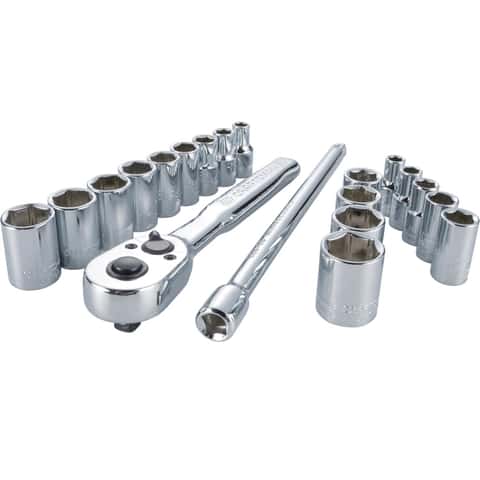 Craftsman 20 pc 1/4 in. Drive Metric and SAE Socket and Ratchet Set Craftsman 20 pc 1/4 in. Drive Metric and SAE Socket and Ratchet Set
