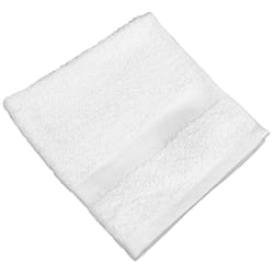 Monarch Brands Admiral White Cotton/Polyester Washcloth 300 pc