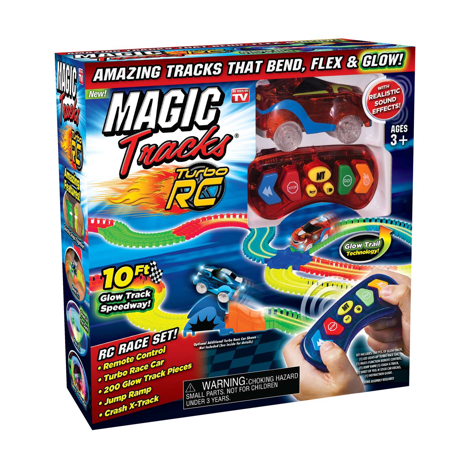 Magic Tracks Cars Toys pour Garçons 5 LED pour 3 Ans 4 4 5 6 7 Enfants Mini Glow Truck Car 