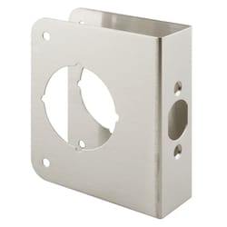 Prime-Line 4.5 in. H X 3.875 in. L Brushed Stainless Steel Stainless Steel Door Reinforcer