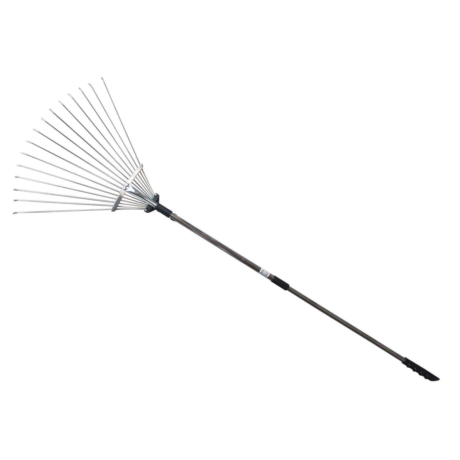 Zenport 63 in. 15 Tine Steel Fan Rake Steel Handle Ace Hardware