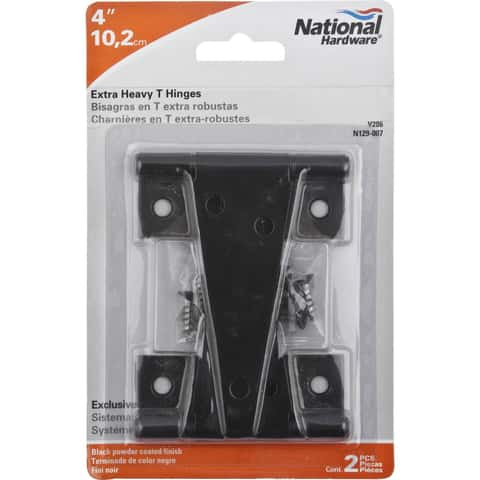 National Hardware Black Extra Heavy T Hinge - 4