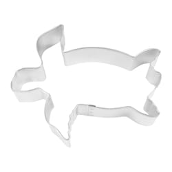 R&M International Sea Turtle 4 in. W X 5 in. L Cookie Cutter Silver 1 pc