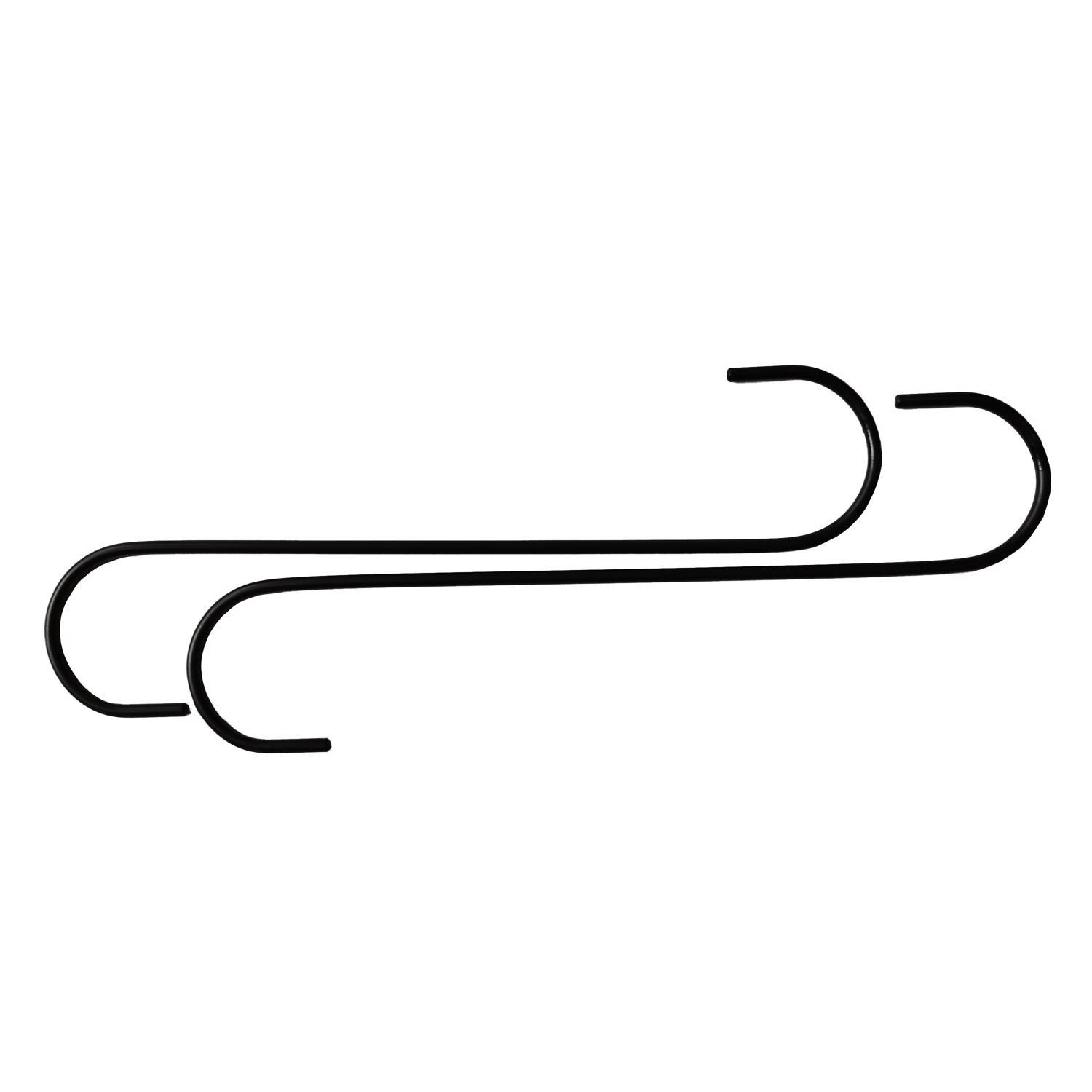 Panacea Black Steel 12 in. H S-Hook Extender Hook 2 pk