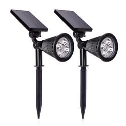 Techko Solar Powered 30 W LED Spotlight 2 pk