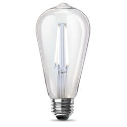 Feit ST19 E26 (Medium) Filament LED Bulb Soft White 100 Watt Equivalence 2 pk