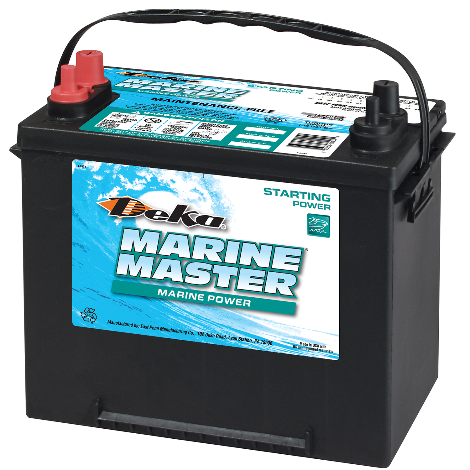 Deka Marine Master 12 V 550 CCA Marine Starting Battery -  24M5