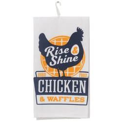Open Road Brands Assorted Fabric Rise & Shine Chicken & Waffles Kitchen Towel 1 pk