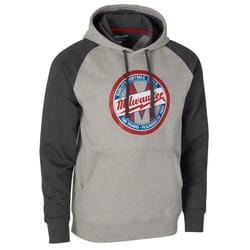 Milwaukee L Raglan Men's Hoodie Gray