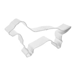 R&M International 5 in. L Dachshund Cookie Cutter Silver 1 pc