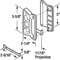 Prime-Line Plastic Outdoor Sliding Screen Door Latch/Pull