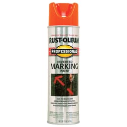 Rust-Oleum Professional Fluorescent Orange Inverted Marking Paint 15 oz