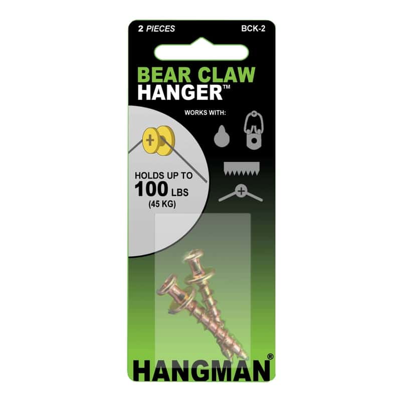 Hangman Gold Heavy Duty Double Headed Hanger 100 lb 2 each Hangman Gold Heavy Duty Double Headed Hanger 100 lb 2 each