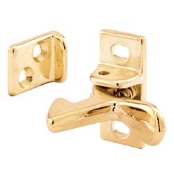 Prime-Line 1.25 in. H X 0.63 in. W X 0.9 in. D Brass-Plated Zinc Elbow Catch