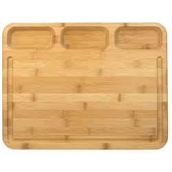 Totally Bamboo 17.5 in. L X 13.5 in. W X 0.75 in. Bamboo Kitchen Prep Board