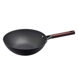 Helen's Asian Kitchen Carbon Steel Wok 12 in. Black