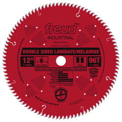 Freud 12 in. D X 1 in. Double Sided Laminates TiCo Hi-Density Carbide Saw Blade 96 teeth 1 pk